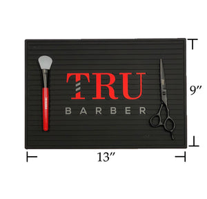 Barber Mat- Small Black/Red