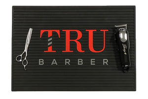 Barber Mat- Black/Red