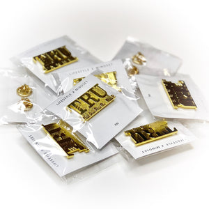 TRUBARBER PIN GOLD
