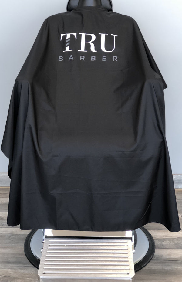 TruBarber Cape- Black/White